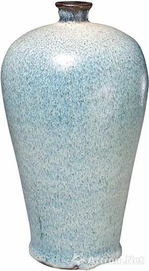 明石湾窑窑变釉梅瓶  高25.6厘米，口径6厘米，足径8.8厘米