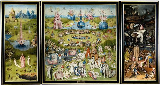 《人间乐园》（The Garden of Earthly Delights），耶罗尼米斯·博斯，1500年