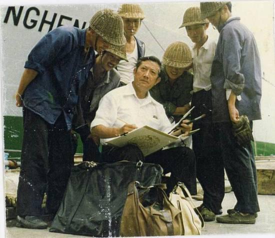 1980年在上海船厂收集素材