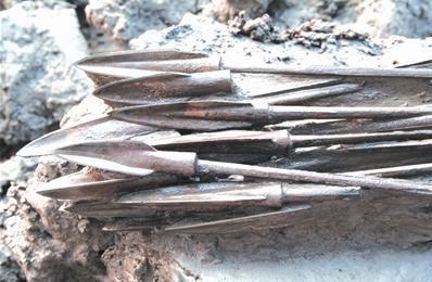 里耶古城南城墙出土的战国青铜箭镞