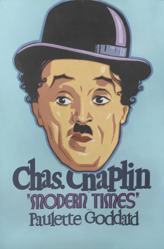 1936年《摩登时代》（Modern Times）海报原始插画，估价1万-1.5万英镑