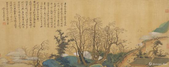 吴历 《兴福庵感旧图》 (1674年作，43岁)故宫博物院藏