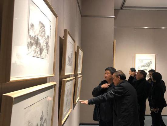 上海视觉艺术学院“萧海春山水画研究工作室”展览现场