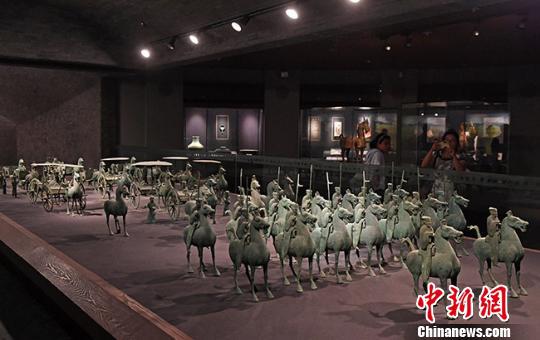 图为甘肃省博物馆馆藏文物。（资料图）　杨艳敏　摄