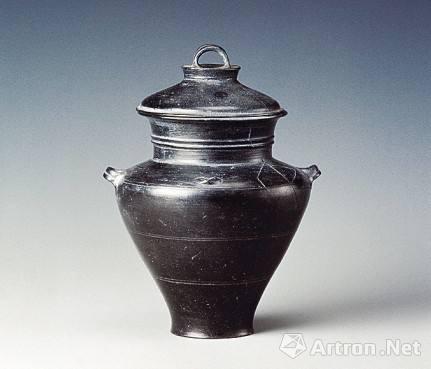 龙山文化黑陶罐