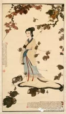 《湘夫人图轴》

　　现藏于故宫博物院