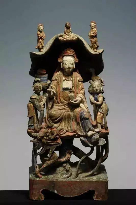 明 木胎髹漆菩萨佛龛