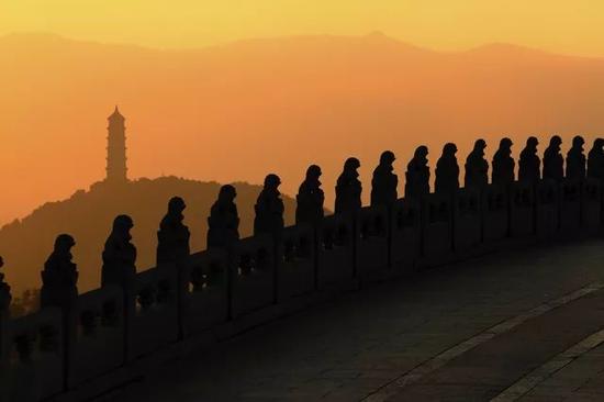 《颐和晚照》 &nbsp;摄于北京颐和园