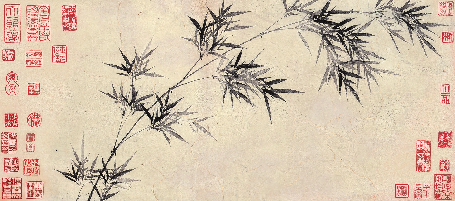 佚名 墨竹 纸片