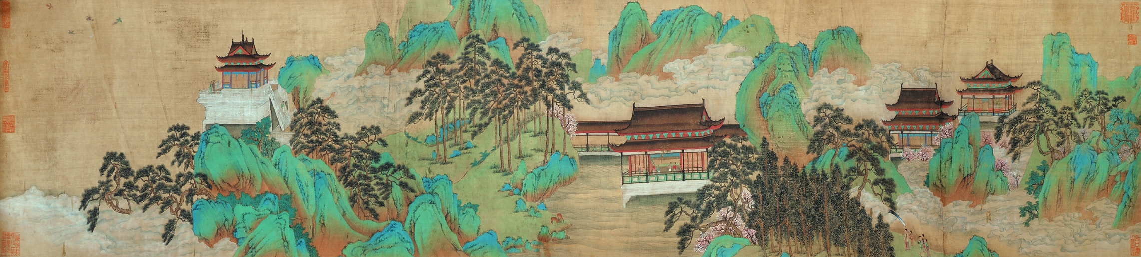 佚名 山水 绢本手卷
