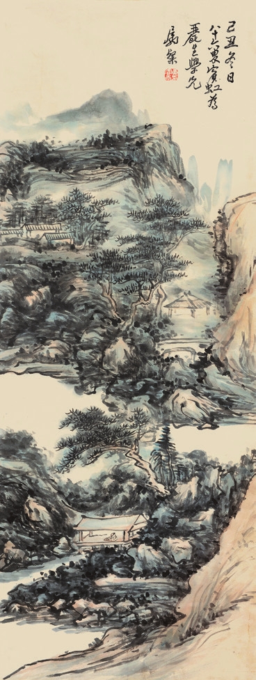 董宾虹 山水 纸轴