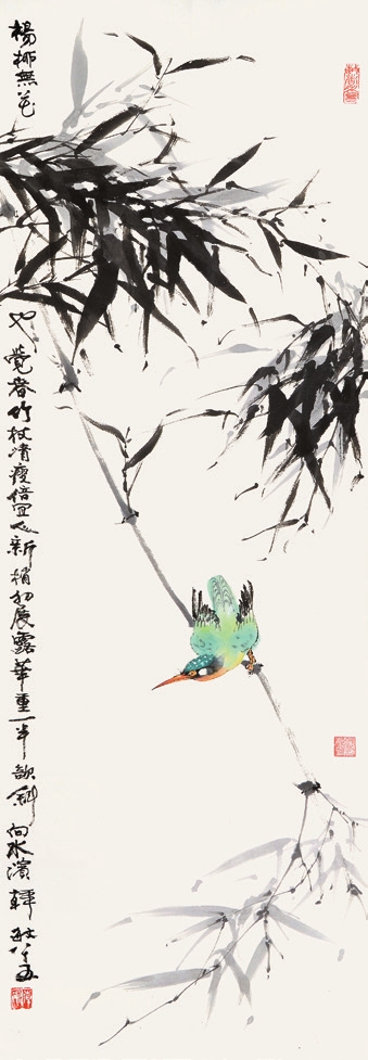 韩敏 花鸟 镜心