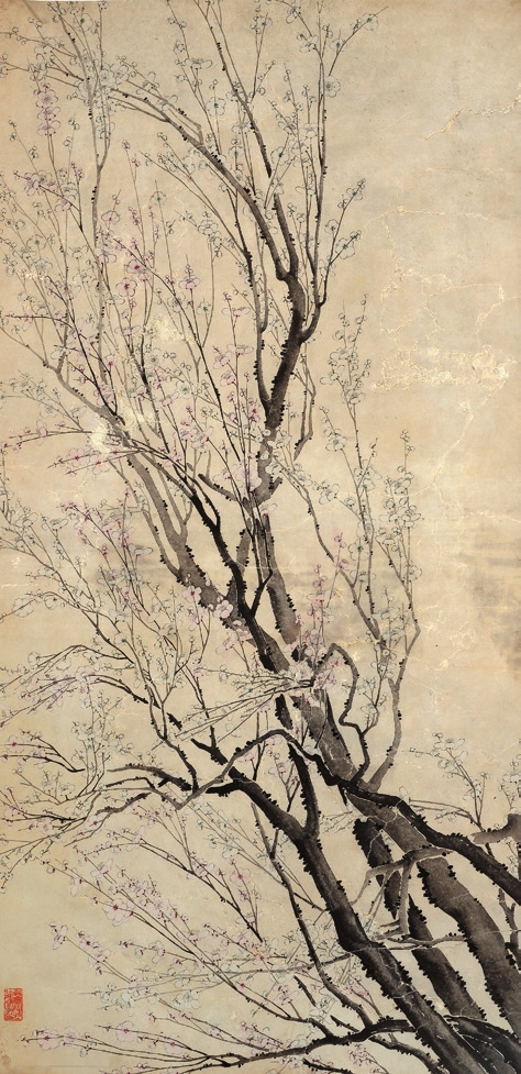 佚名 红梅 纸轴