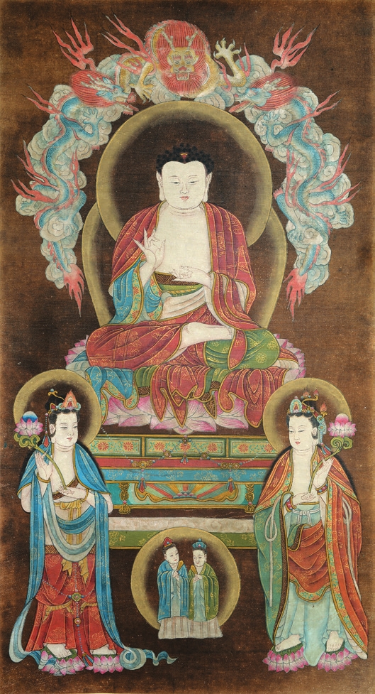 佚名 佛像 绢轴