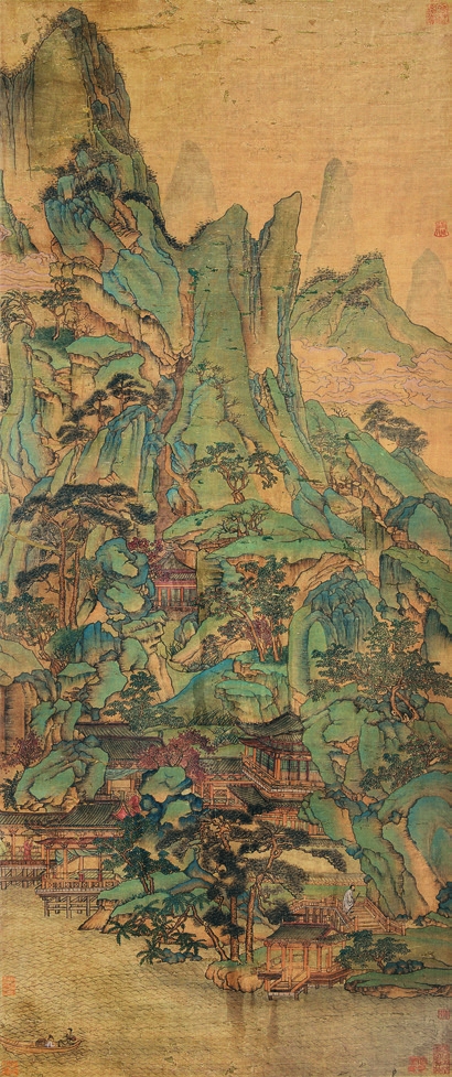 佚名 山水 绢轴