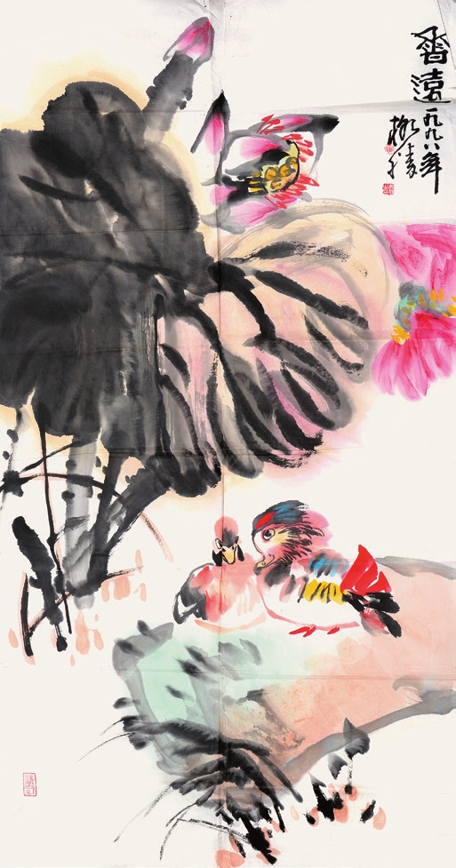 黄阁胜 花鸟 纸片