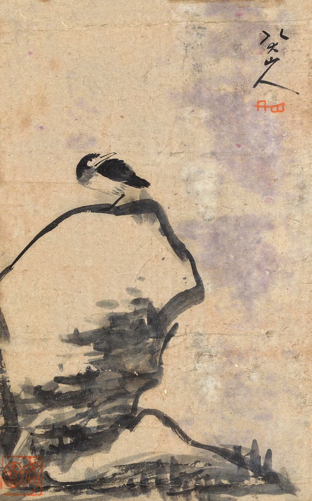 八大山人 花鸟 纸轴