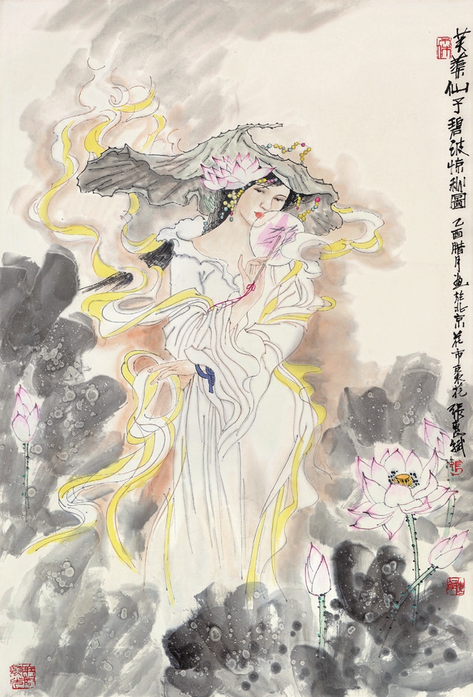 张惠斌 仙女 纸轴