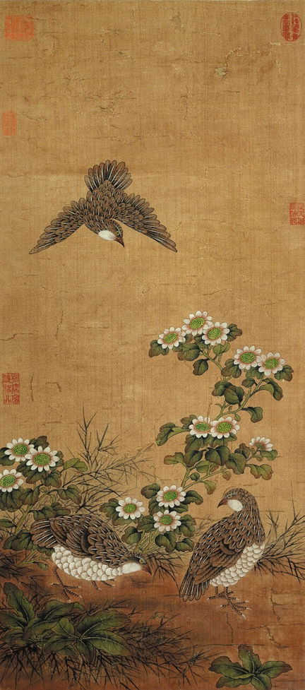 佚名 花鸟 绢轴