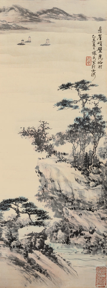 周怀民 山水 镜心