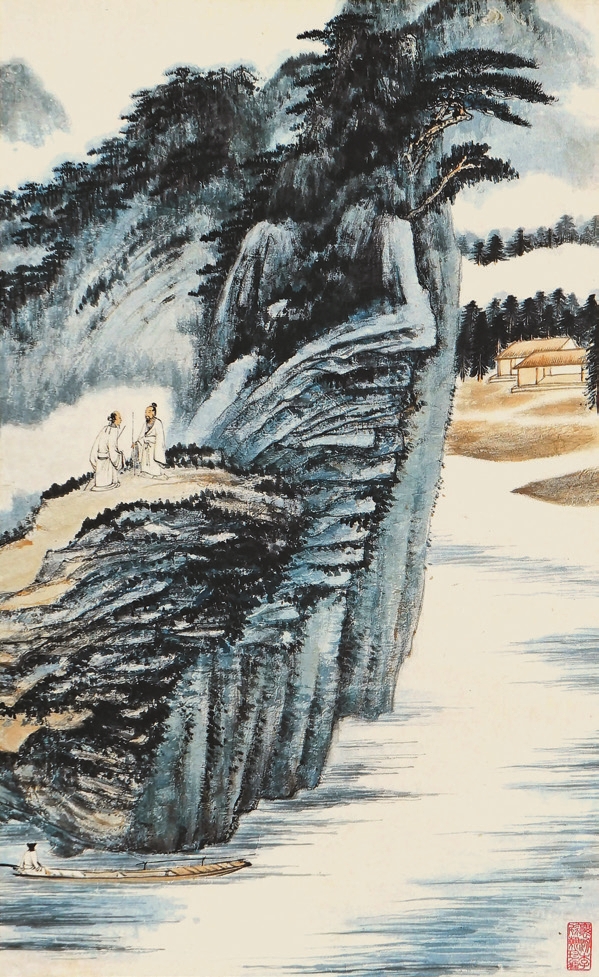 佚名 高士 镜心