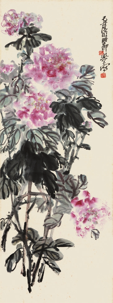 诸乐三 花卉 立轴