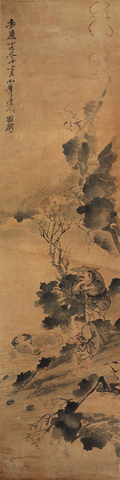 罗聘 花卉 立轴