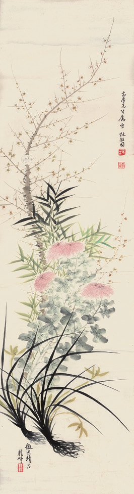 林徽因 竹兰 立轴