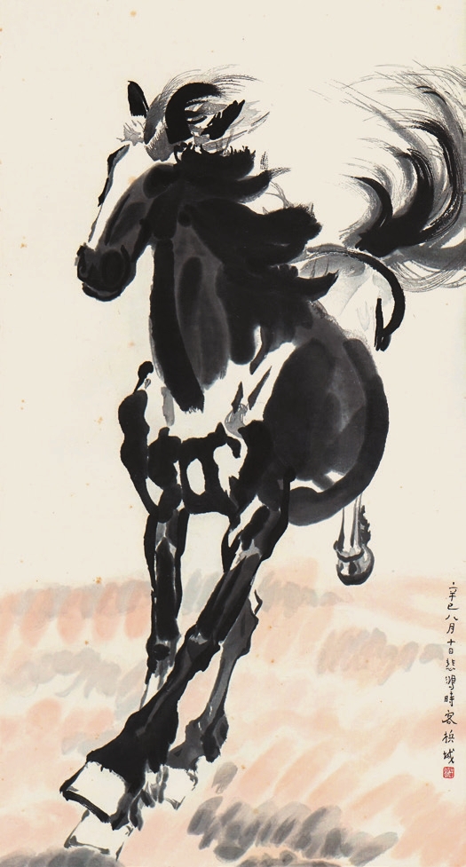 徐悲鸿 马 纸轴