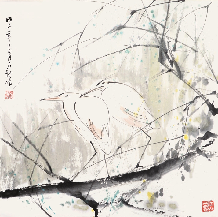 杨正兴 白鹭 镜心