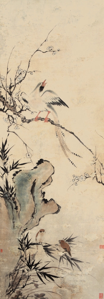 佚名 花鸟 纸轴