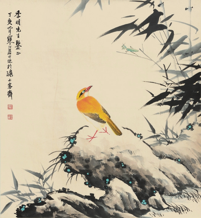 江寒汀 花鸟 立轴