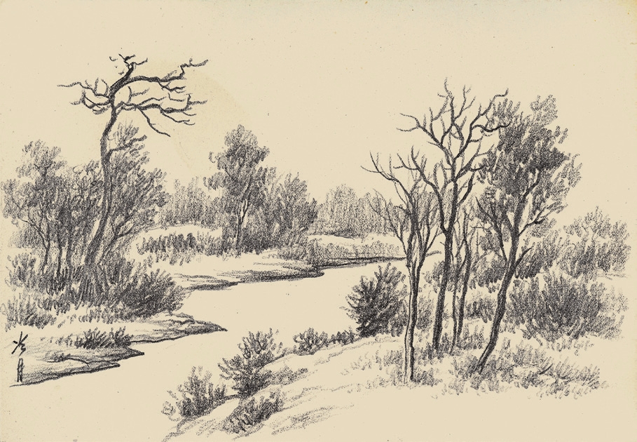 陶冷月 风景素描