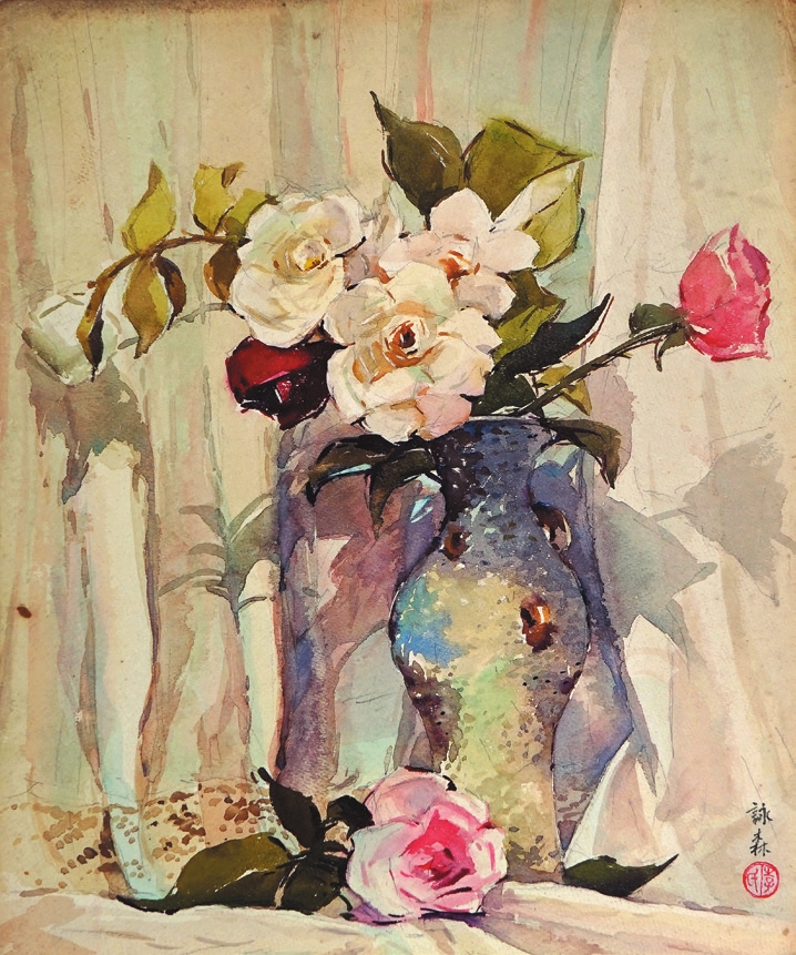 李咏森 瓶花