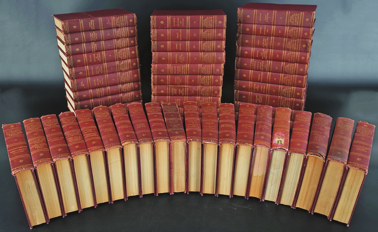 早期哈弗大学所编《世界名人目录》精装本一组50册