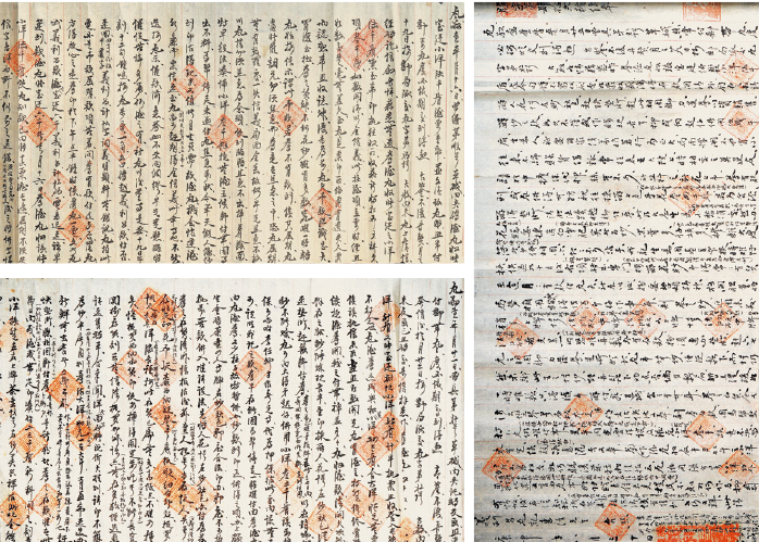 民国“云南腾越老字号义利昌”书柬毛笔手书商函一组三件