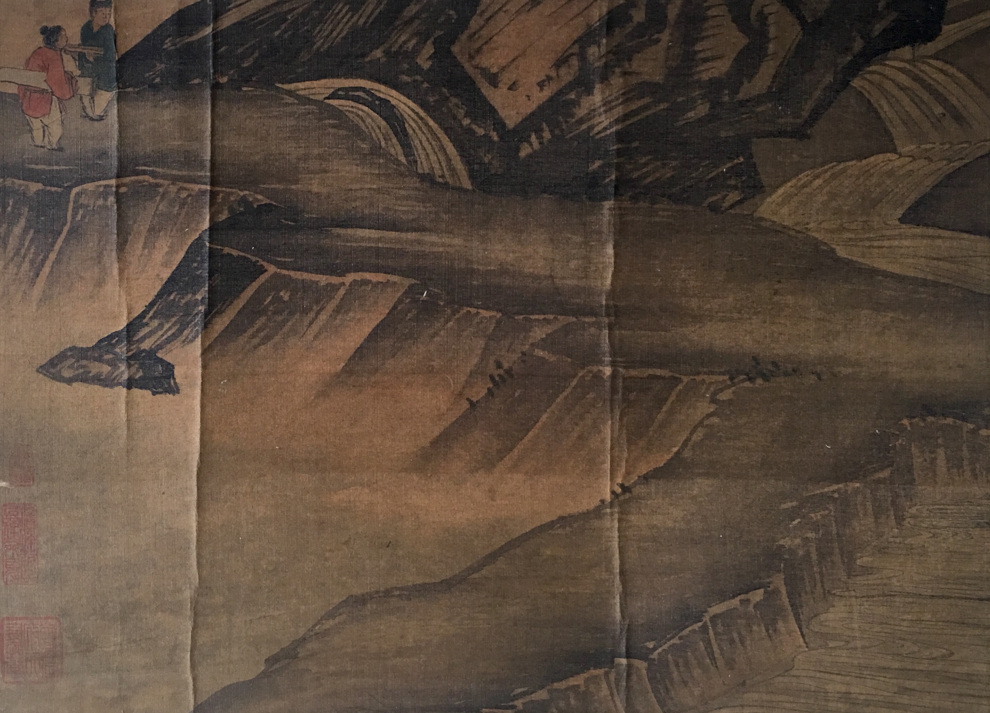 无款绢本《山水》镜片-＂大匠艺魂＂2019迎新艺术品拍卖