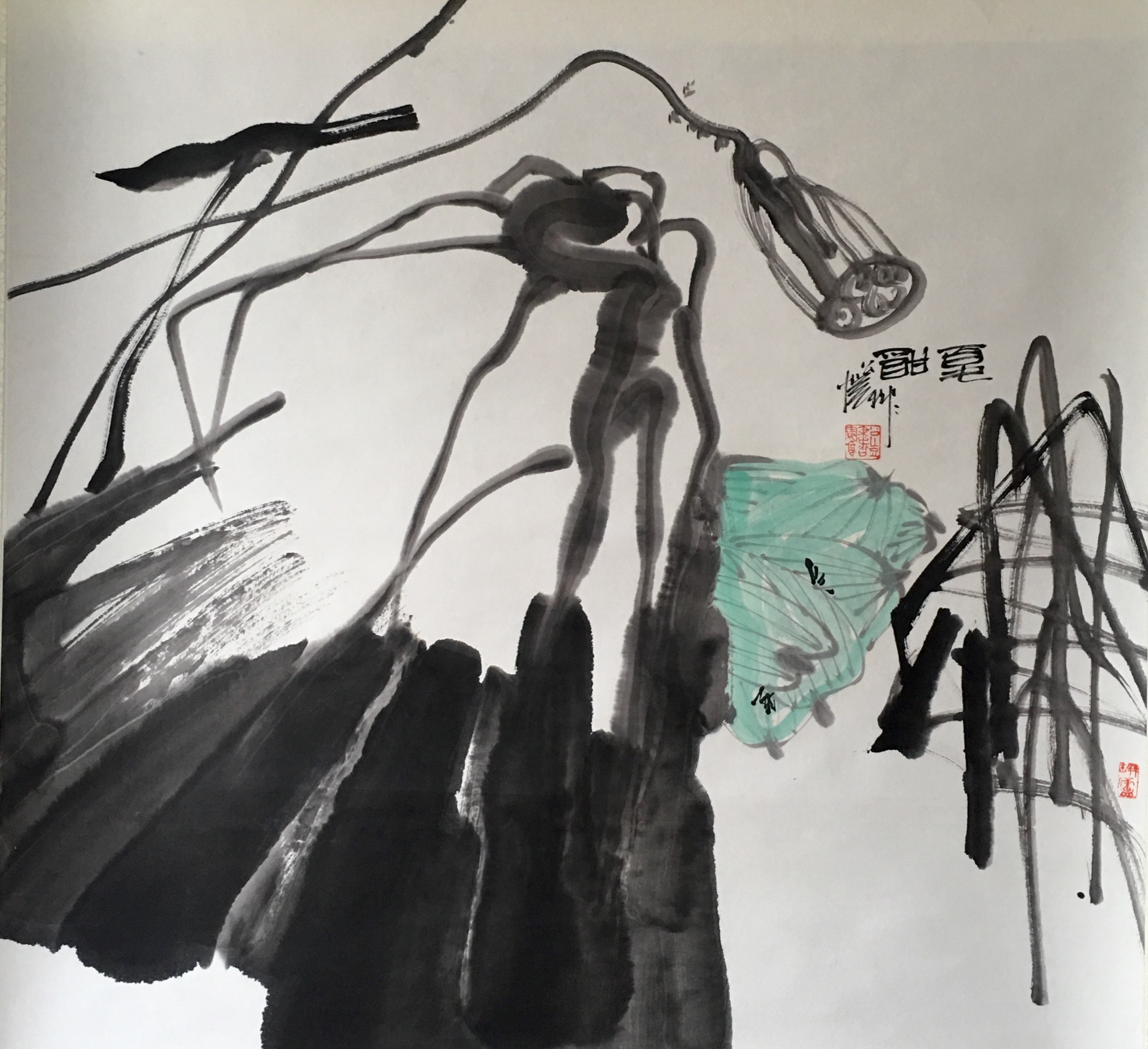 《荷花》立轴-＂大匠艺魂＂2019迎新艺术品拍卖