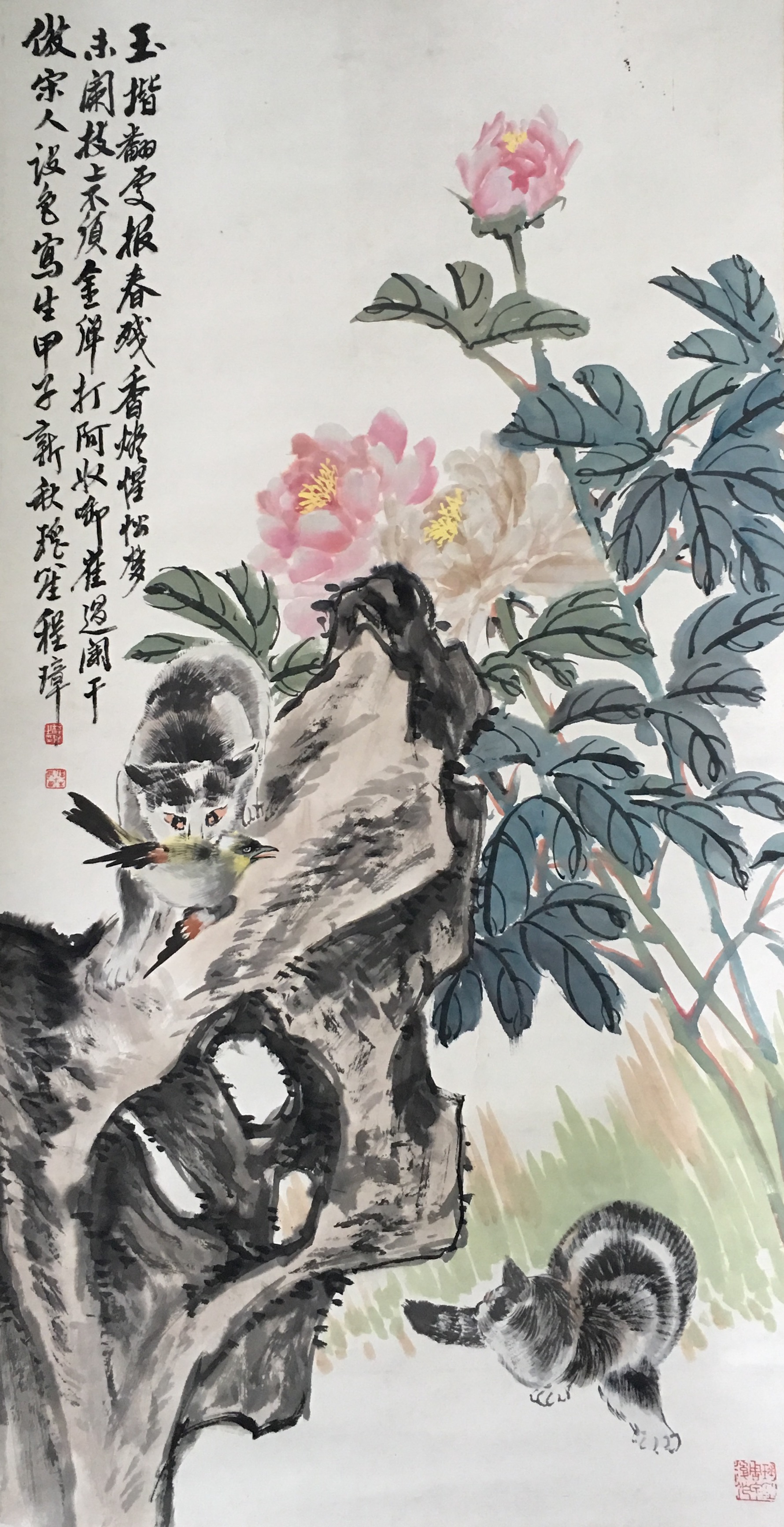 《花鸟》立轴-＂大匠艺魂＂2019迎新艺术品拍卖