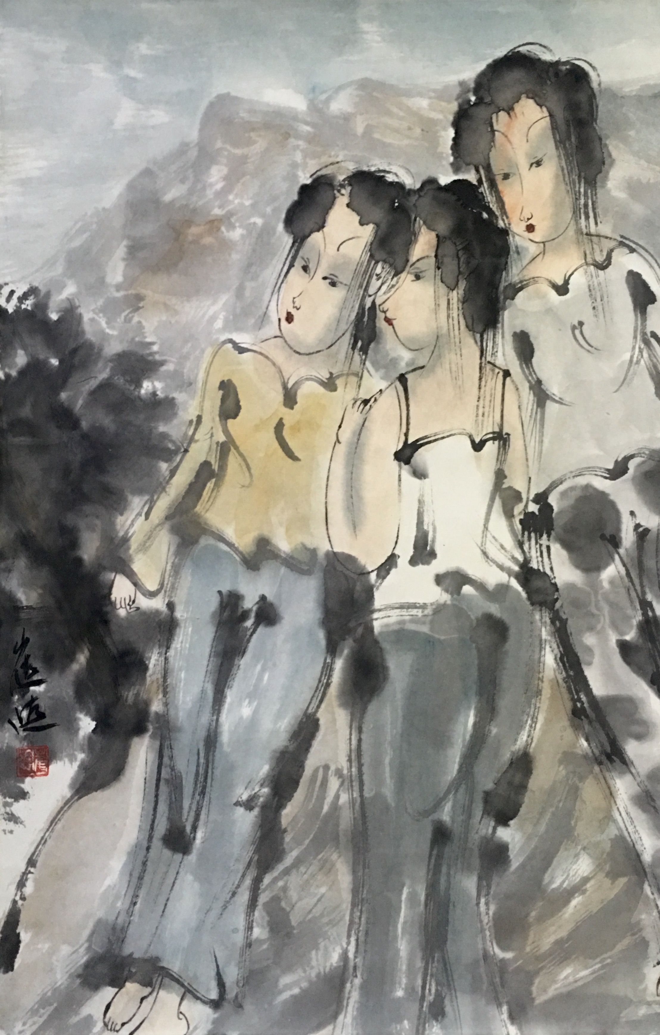 《人物》立轴-＂大匠艺魂＂2019迎新艺术品拍卖