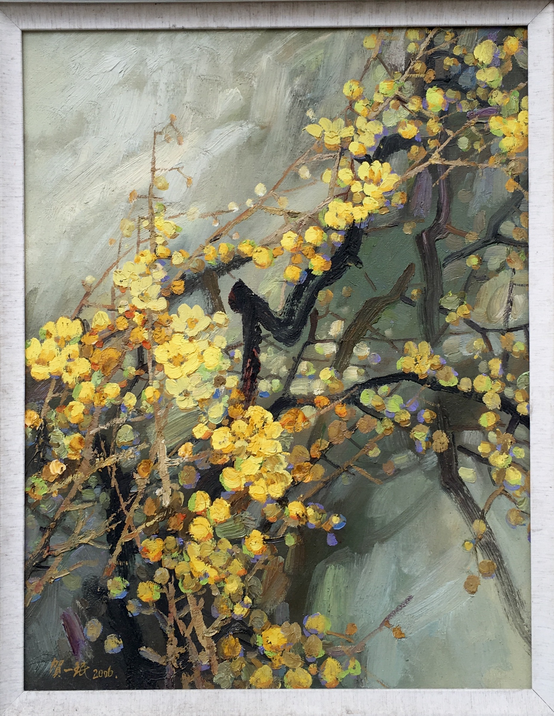 油画《梅花》-＂大匠艺魂＂2019迎新艺术品拍卖