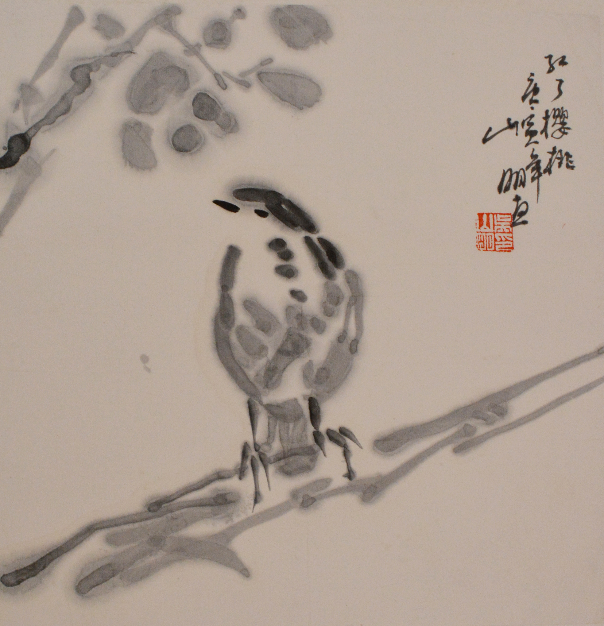 吴山明(1941-)  花鸟  