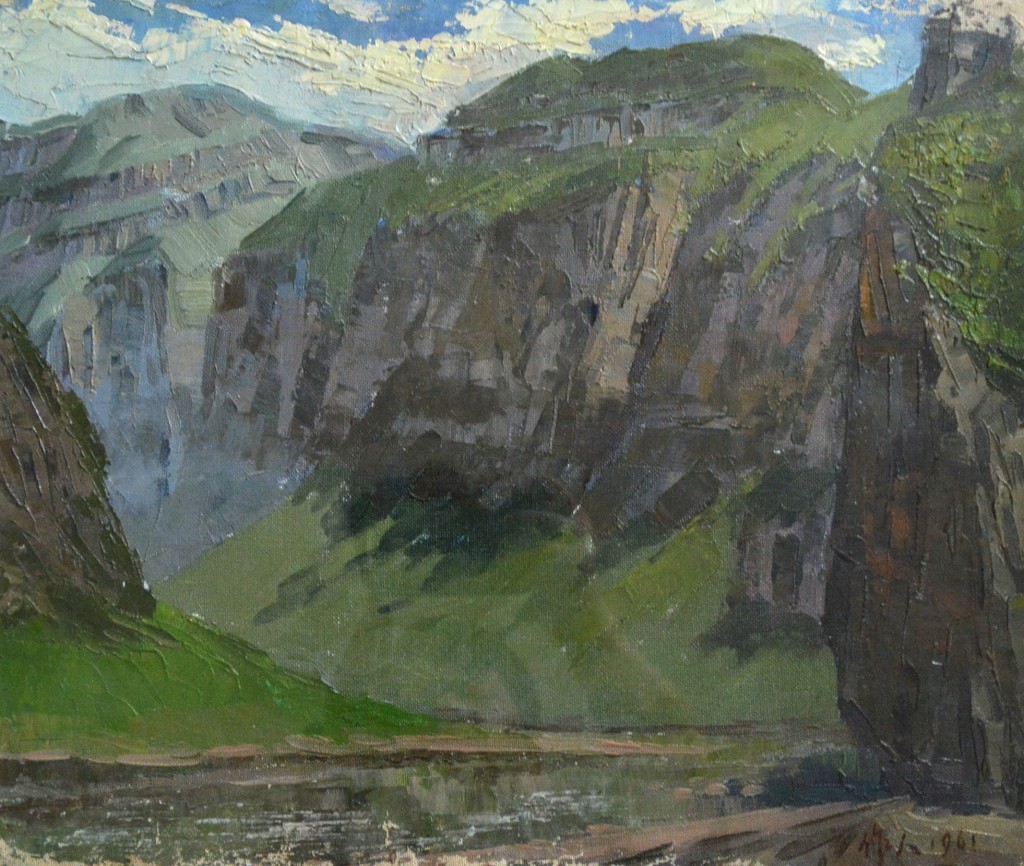 吴作人  油画风景  