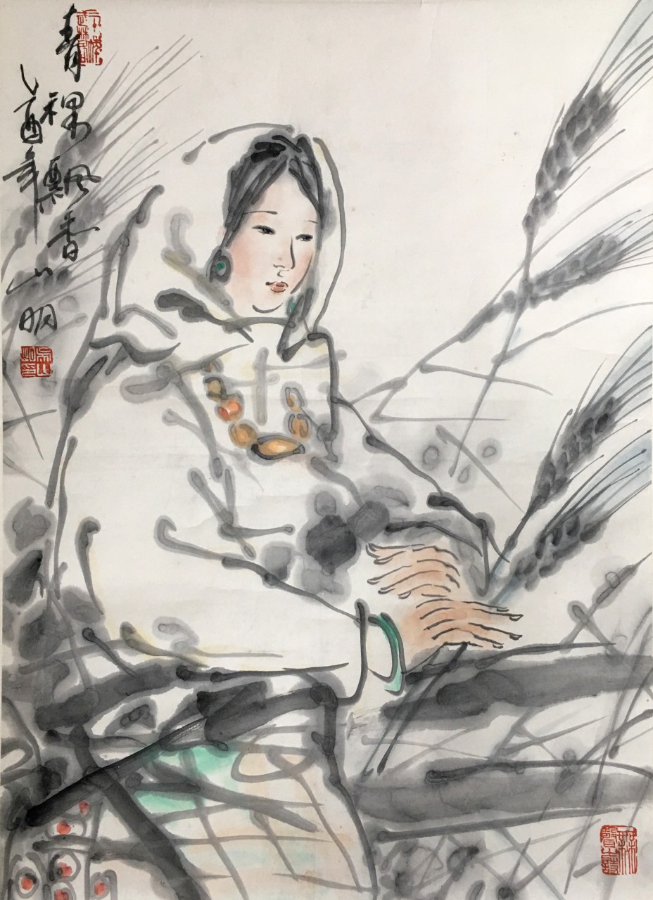 吴山明  青稞飘香