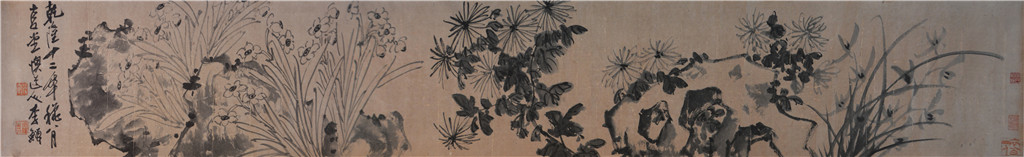 李鱓     花卉卷   