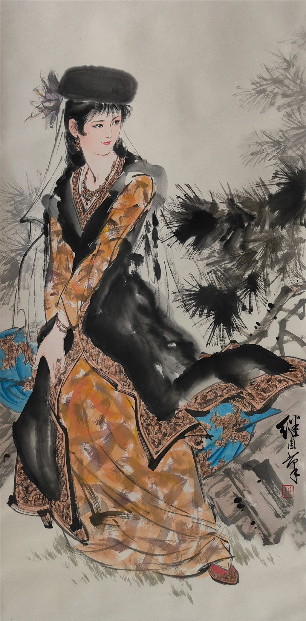 刘继卤      仕女