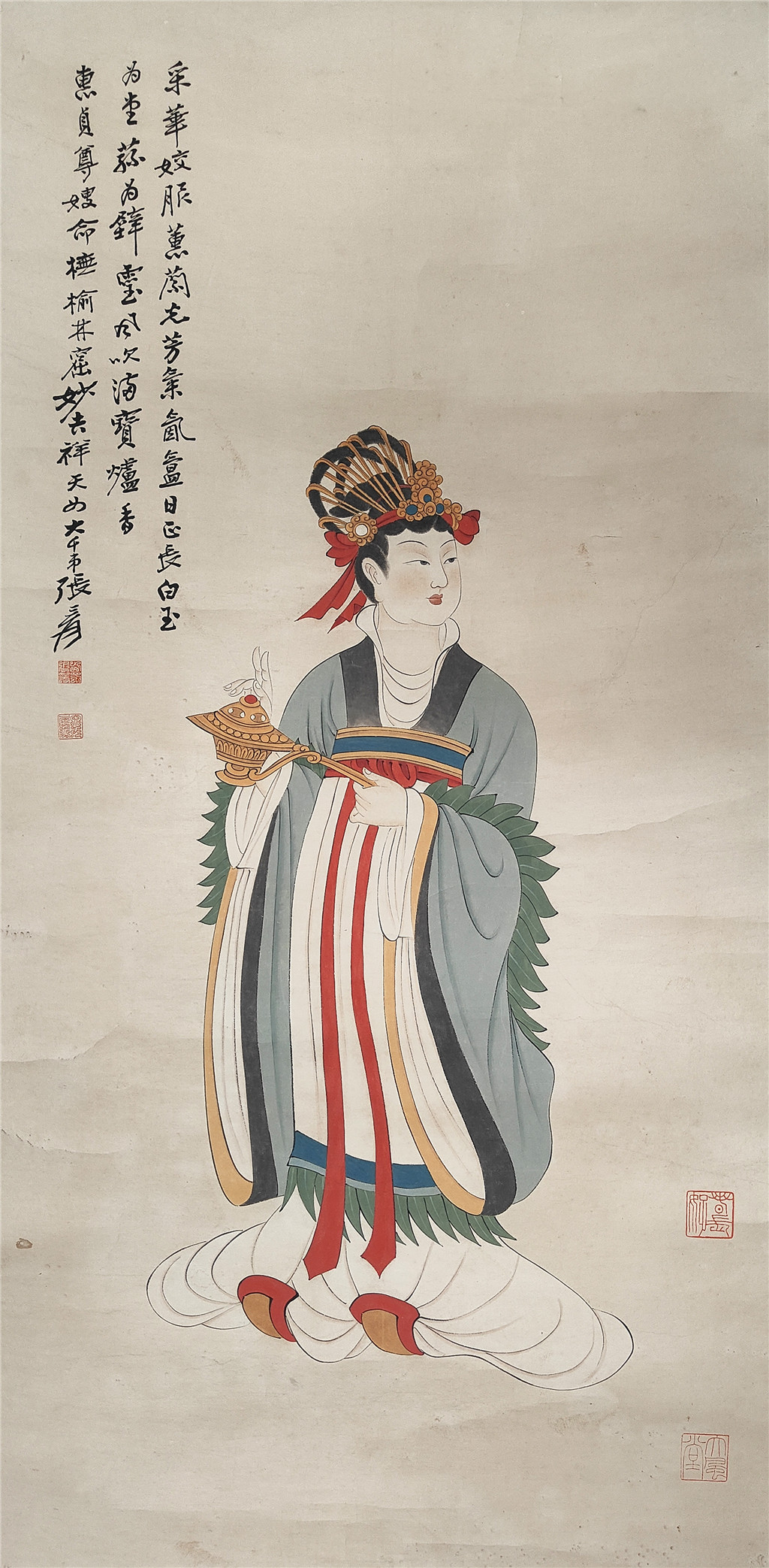 张大千      工笔人物