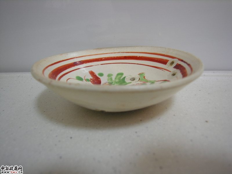 金代磁州窑红绿彩花卉纹碗。私人藏,非卖品。 金代磁州窑红绿彩花卉纹碗。私人藏,非卖品。