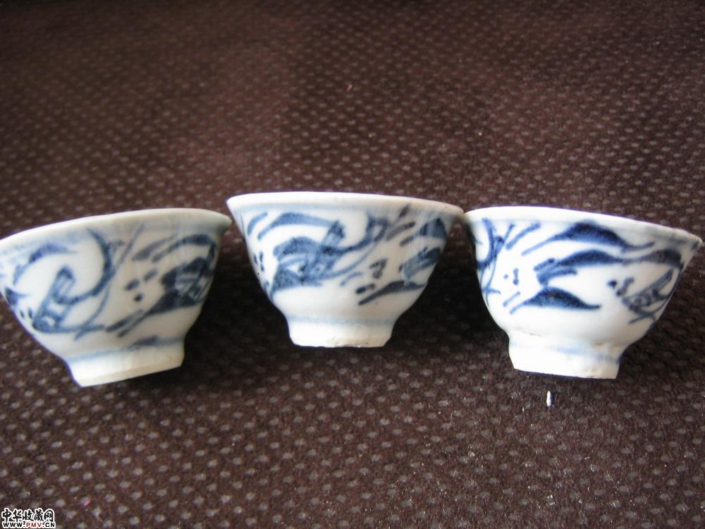 明 青花杯 明 青花杯