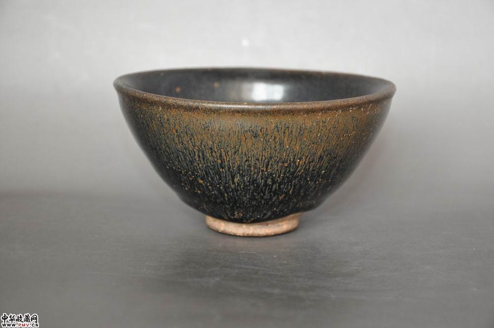 宋建窑兔毫茶盏